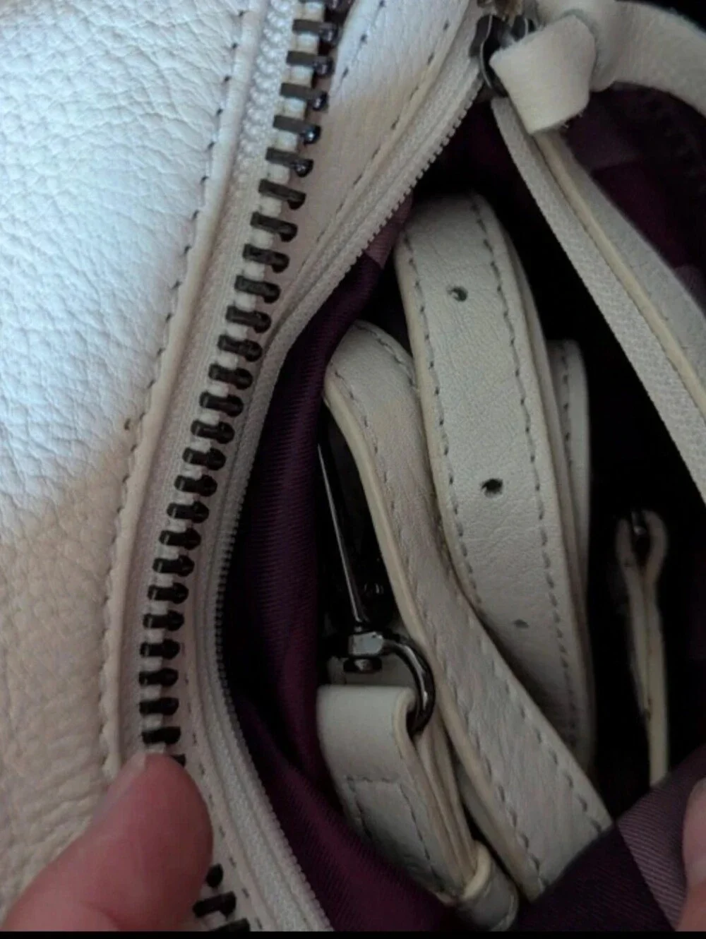 Kooba white leather